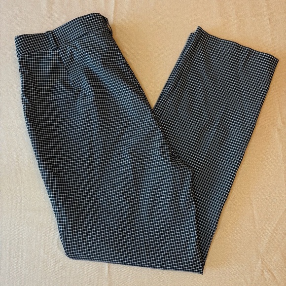 Rafaella - Black and White Checkered Stretchy Trousers - Picture 1 of 6